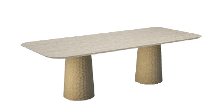 SNOC - MIURA TEAK CARVING DINING TABLE - $11,800.00