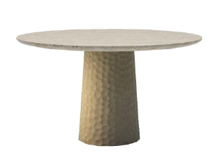 SNOC - MIURA TEAK CARVING ROUND DINING TABLE - $7,700.00