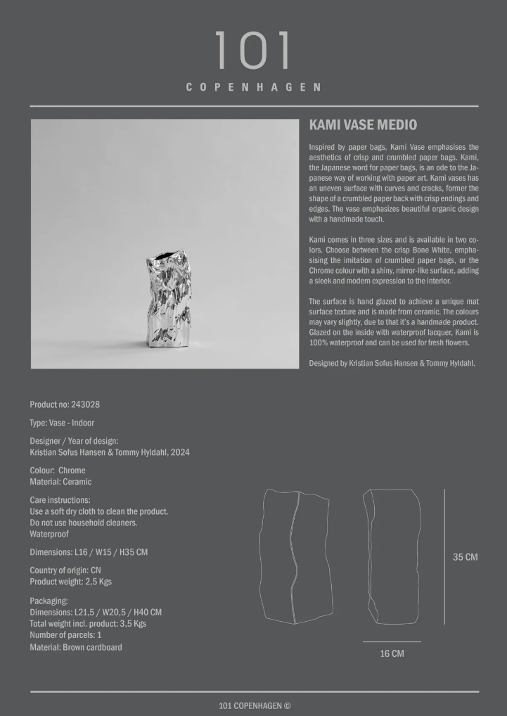 101 COPENAHGEN I KAMI VASE I $115.00 - $425.00
