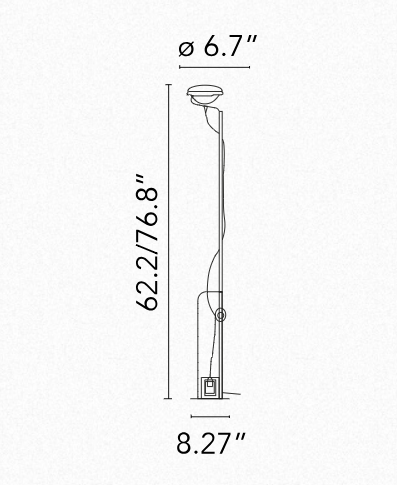 FLOS | TOIO LED FLOOR LAMP | $2,310.00