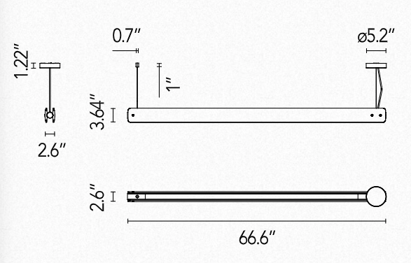 FLOS | SEKI-HAN SUSPENSION LAMP | $2,630.00