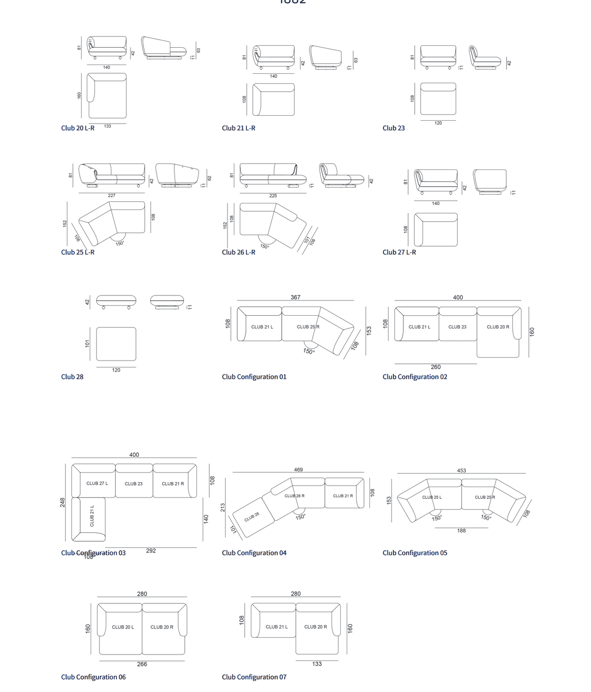 CLUB MODULAR SOFA | GERVASONI