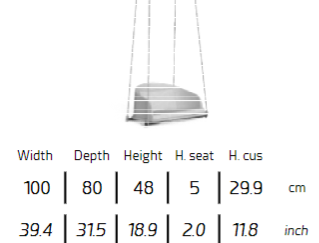 TALENTI | CLEOSOFT//WOOD SWING CHAIR- $7,761.46