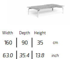 TALENTI | CRUISE//ALU COFFEE TABLE - $4,279.82 - $5,532.19