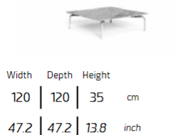 TALENTI | CRUISE//ALU COFFEE TABLE - $4,279.82 - $5,532.19
