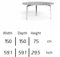 TALENTI | CRUISE//ALU DINING TABLE - $6,612.49 - $7,494.59