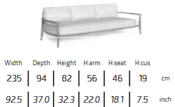 TALENTI | EVER 3 SEATER SOFA - $10,473.61