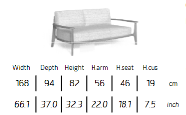 TALENTI | EVER 2 SEATER SOFA - $8,318.81