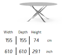 TALENTI | GEORGE D155 DINING TABLE - $10,356.90 - $17,000.71