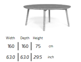 TALENTI | KAREN NATURAL TEAK CIRCLE DINING TABLE - $6,014.95 - $11,373.08