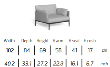 TALENTI | LEAF LIVING ARMCHAIR - $9,551.75