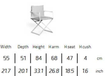 TALENTI | RIVIERA DIRECTOR CHAIR - $2,135.50