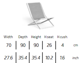TALENTI | RIVIERA DECKCHAIR - $1,360.71