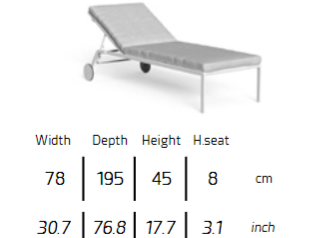 TALENTI | RIVIERA SUNBED - $2,974.68