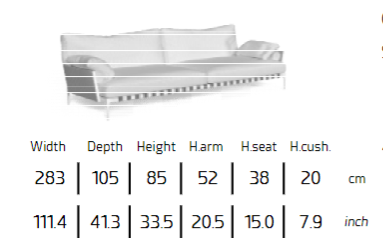 TALENTI | SALINAS 3 SEATER SOFA - $17,693.54