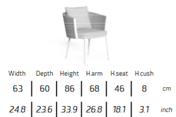TALENTI | SALINAS DINING ARMCHAIR - $2,777.22