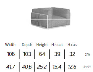 TALENTI | TRESSE LOUNGE ARMCHAIR - $9,393.62