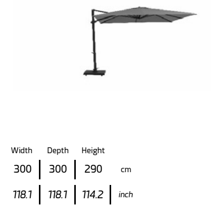 TALENTI | PARASOL MARS SHADE - $3,392.73