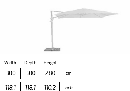 TALENTI | PARASOL VOLCANO SHADE - $2,025.99