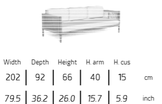 TALENTI | DOLCEVITA 3-SEATER SOFA - $10,807.00