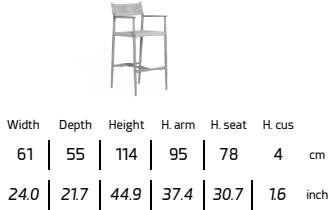 TALENTI | DOLCEVITA  BARSTOOL - $2,524.00