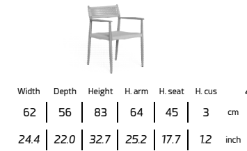 TALENTI | DOLCEVITA DINING ARMCHAIR - $1,714.00