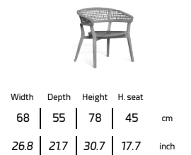 TALENTI | MOON  DINING ARMCHAIR - $2,141.44