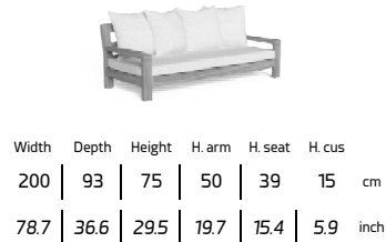 TALENTI | OLIVER 3 SEATER SOFA - $7,263.71