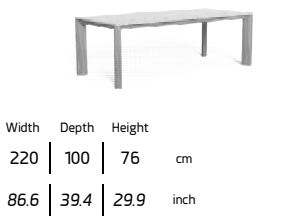 TALENTI | OLIVER DINING TABLE - $5,732.45