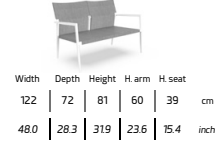 TALENTI | ADAM  2-SEATER SOFA