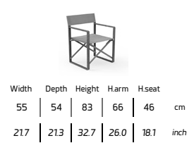 TALENTI | CHIC BRIDGE DIRECTOR CHAIR