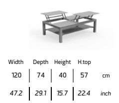TALENTI | CHIC LARGE EXTENDABLE COFFEE TABLE - $2,558.27