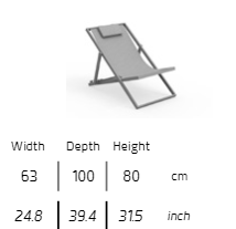 TALENTI | TOUCH DECK CHAIR- $639.28