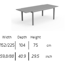 TALENTI | TOUCH EXTENDABLE DINING TABLE - $3,579.21 - $5,290.54