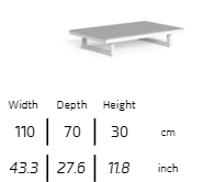 TALENTI | ALABAMA//ALU COFFEE TABLE - $2,494.00