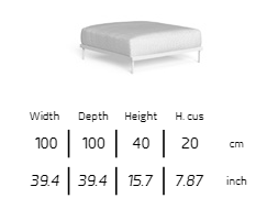 TALENTI | CLEOSOFT//ALU POUF - $4,637.00