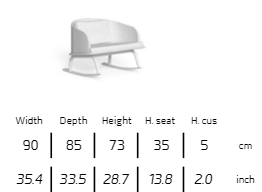 TALENTI | CLEOSOFT//ALU ROCKING ARMCHAIR - $5,322.00