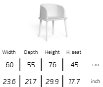 TALENTI | CLEOSOFT//ALU DINING ARMCHAIR - $1,406.00