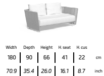 TALENTI | CORAL 2-SEATER SOFA - $12,941.00