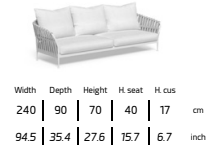 TALENTI | FRAME 3-SEATER SOFA - $13,000.00