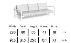 TALENTI | LAKE 3-SEATER SOFA - $5,973.84