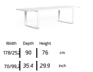 TALENTI | LAKE EXTENDING DINING TABLE - $9,298.00 - $11,468.00