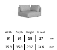 TALENTI | MALE MODULAR SOFA - $QUOTE ON REQUEST