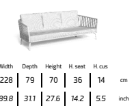 TALENTI | MILO 3-SEATER SOFA - $7,629.00