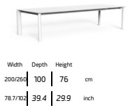 TALENTI | MILO EXTENDING DINING TABLE - $5,666.00- $8,236.00
