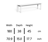 TALENTI | MILO DINING BENCH - $3,600.00