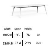 TALENTI | MOON//ALU EXTENDABLE DINING TABLE - $4,498.29 - $5,355.00