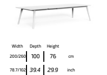 TALENTI | MOON//ALU EXTENDABLE DINING TABLE - $4,498.29 - $5,355.00
