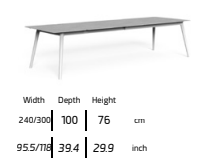 TALENTI | MOON//ALU EXTENDABLE CERAMIC DINING TABLE - $9,602.00 - $11,659.00