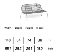 TALENTI | PANAMA LOVESEAT - $4,504.00